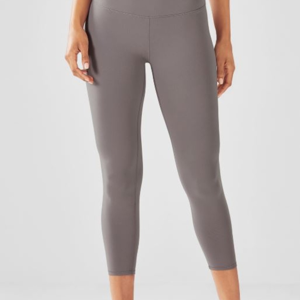 Fabletics Gray Powerhold Leggings M/8